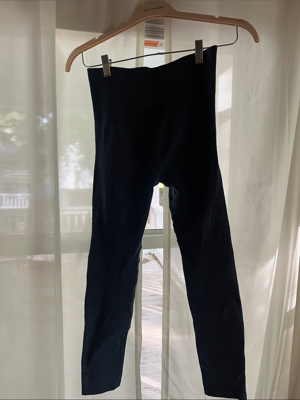 JoyLab Blue Ribbed High-Waist Leggings